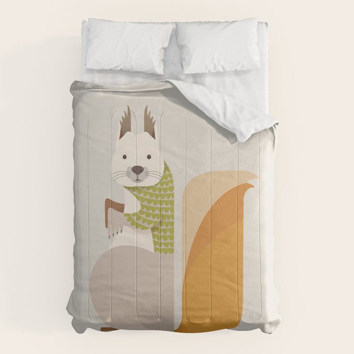 Whimsical Red Squirrel Comforter Gallery Image 1