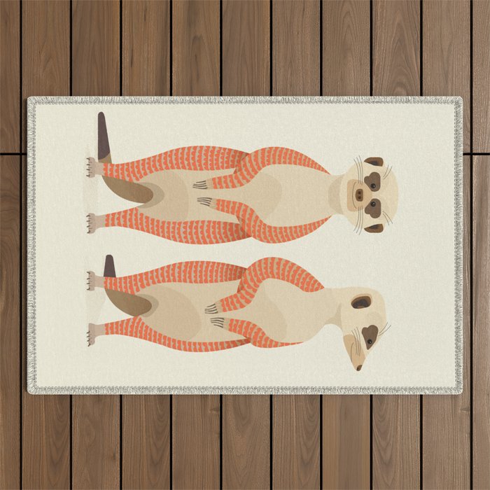 Whimsical Meerkats Outdoor Rug Gallery Image 1