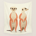 Whimsical Meerkats Wall Tapestry Gallery Image 4