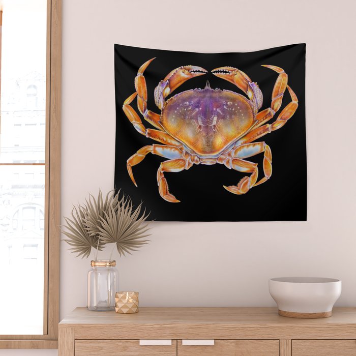 Dungeness crab Wall Tapestry Gallery Image 2