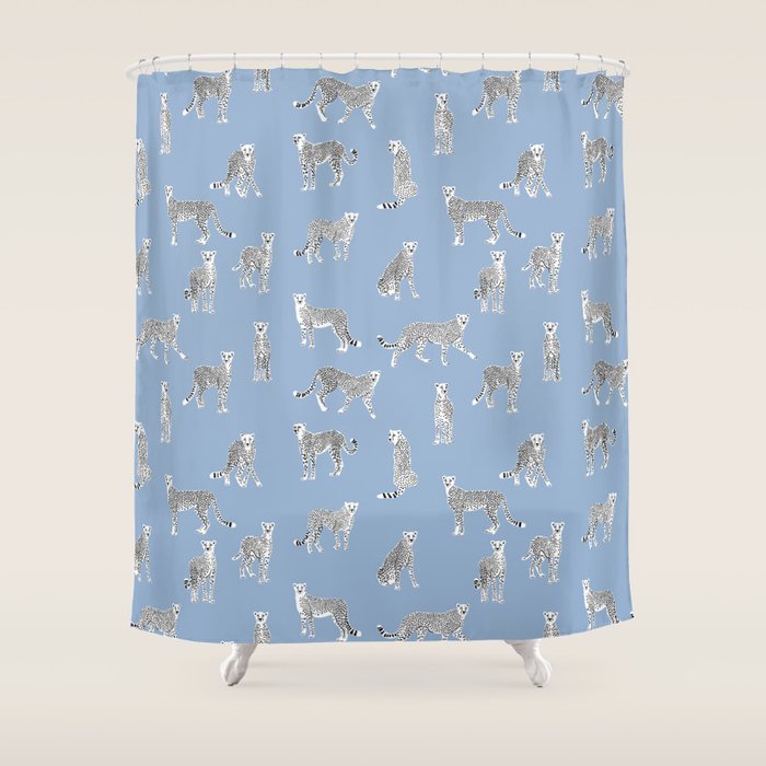 Cheetah pattern 16 Shower Curtain Gallery Image 1