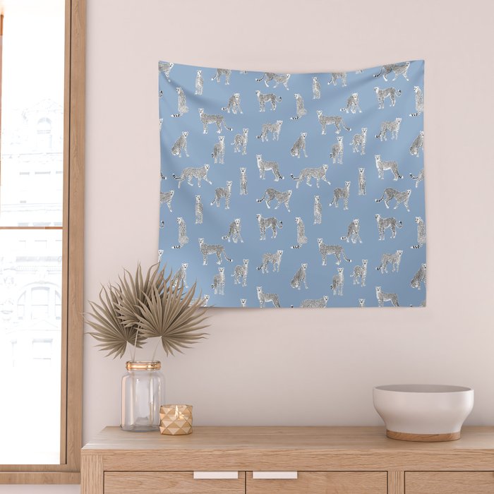 Cheetah pattern 16 Wall Tapestry Gallery Image 2