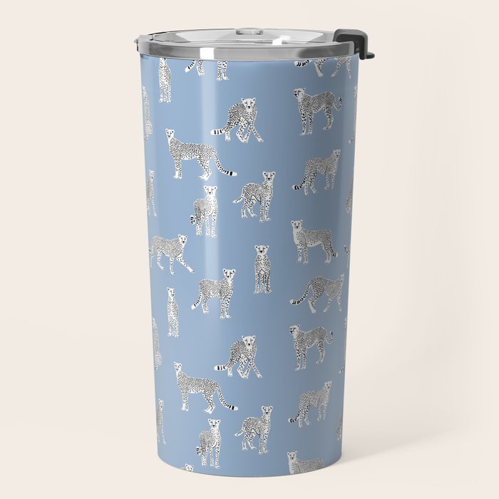 Cheetah pattern 16 Travel Mug Gallery Image 2