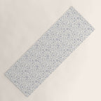 Vintage Trailing Floral - Blue and White Yoga Mat Gallery Image 1