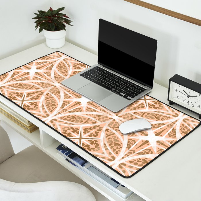 Tile wild leaves starry PF1 Desk Mat Gallery Image 2