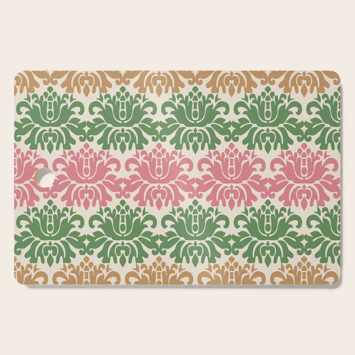 Vintage Damask Floral Pattern Cutting Board Gallery Image 1