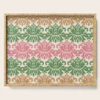 Vintage Damask Floral Pattern Serving Tray Gallery Image 1