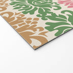 Vintage Damask Floral Pattern Welcome Mat Gallery Image 2