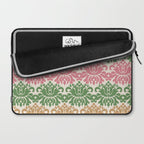 Vintage Damask Floral Pattern Laptop Sleeve Gallery Image 2