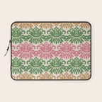 Vintage Damask Floral Pattern Laptop Sleeve Gallery Image 1