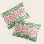 Vintage Damask Floral Pattern Pillow Sham Gallery Image 3