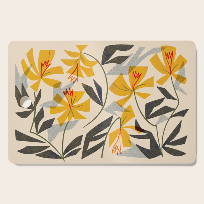 Wild Yellow Lilies Cutting Board Gallery Image 1
