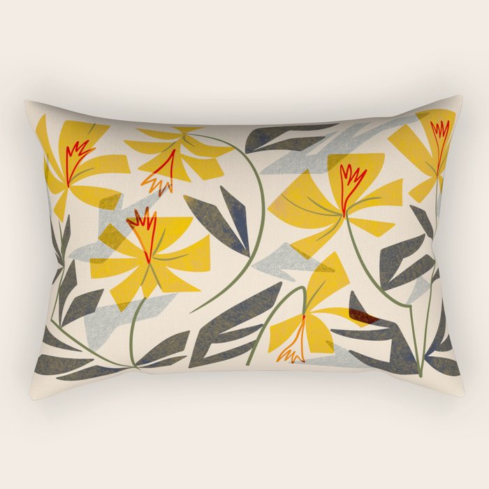 Wild Yellow Lilies Rectangular Pillow Gallery Image 2