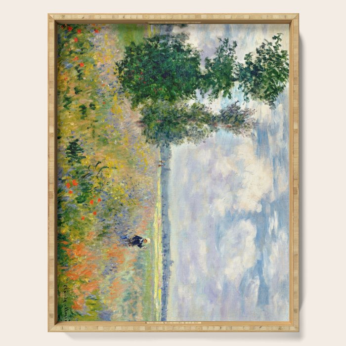 Poppy Fields near Argenteuil by Claude Monet Serving Tray Gallery Image 1