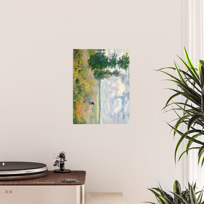 Poppy Fields near Argenteuil by Claude Monet Poster Gallery Image 2