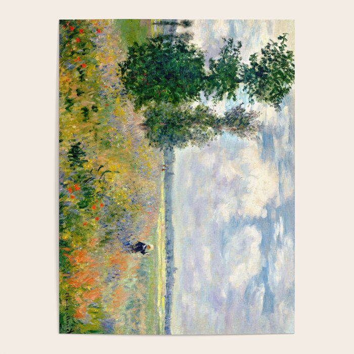 Poppy Fields near Argenteuil by Claude Monet Poster Gallery Image 1