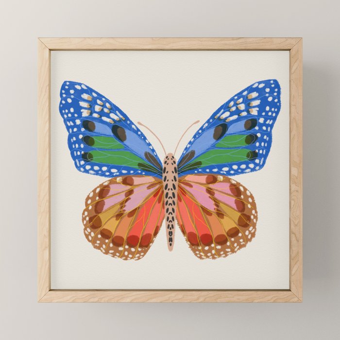Rainbow Butterfly Mini Art Print Gallery Image 1