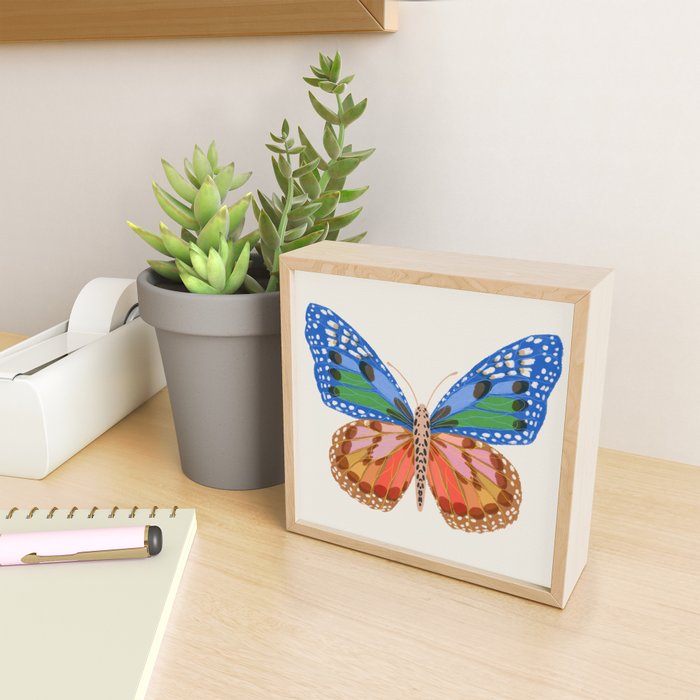 Rainbow Butterfly Mini Art Print Gallery Image 2