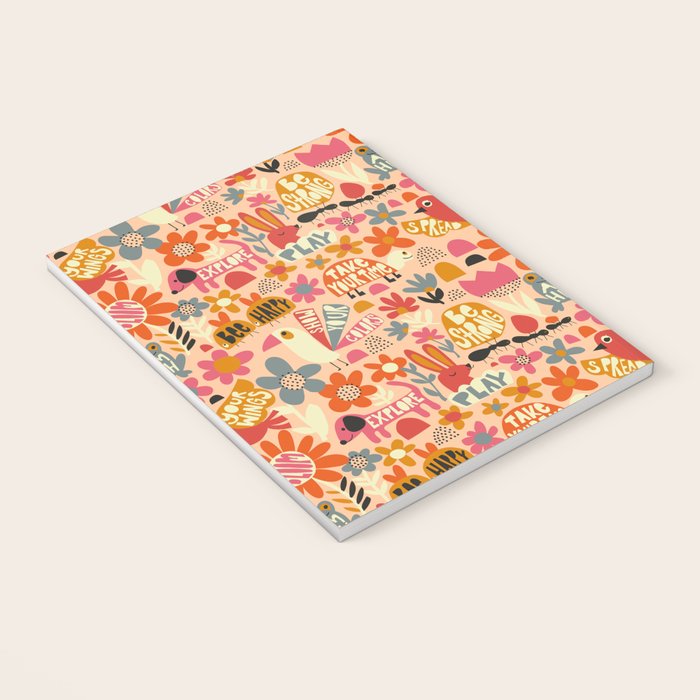 Playful Meadow Cute Animals with Motivational Affirmations - Bright and Warm Notebook Gallery Image 3