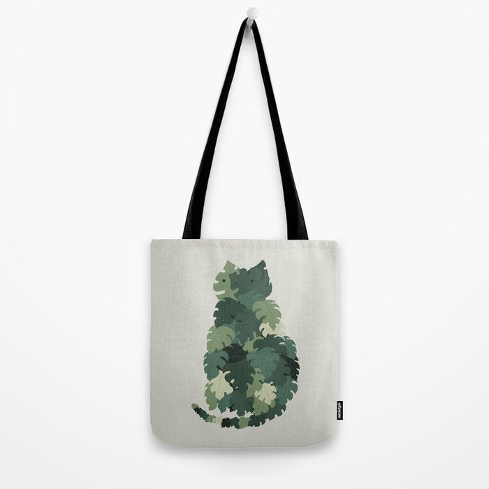 Cat Plants: Meowstera Tote Bag Gallery Image 2