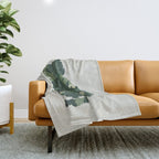 Cat Plants: Meowstera Throw Blanket Gallery Image 1