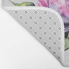 Flower Flamingo Bath Mat Gallery Image 2