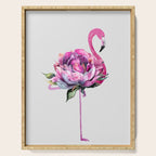 Flower Flamingo Serving Tray Gallery Image 1