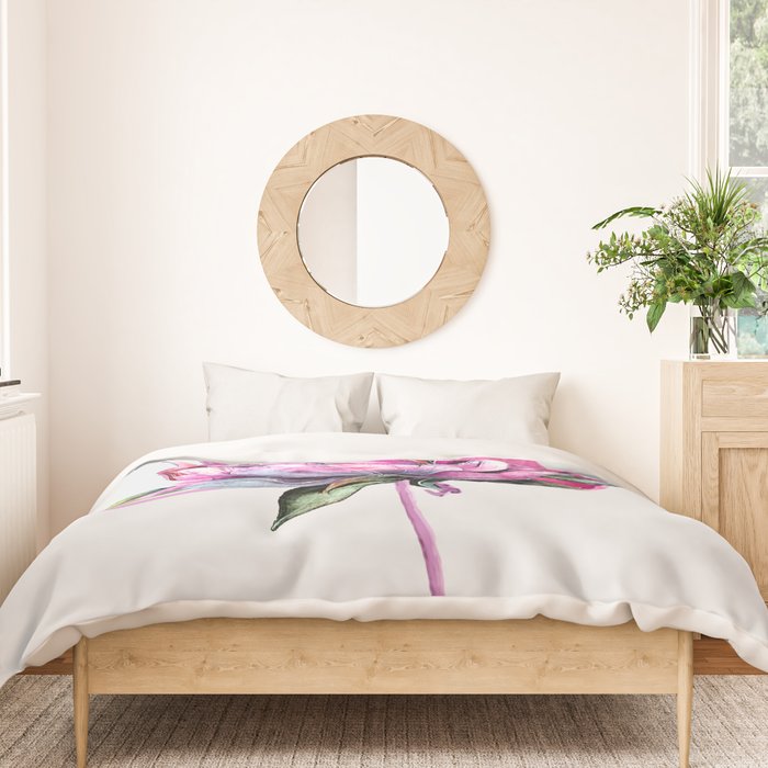 Flower Flamingo Duvet Cover Gallery Image 3