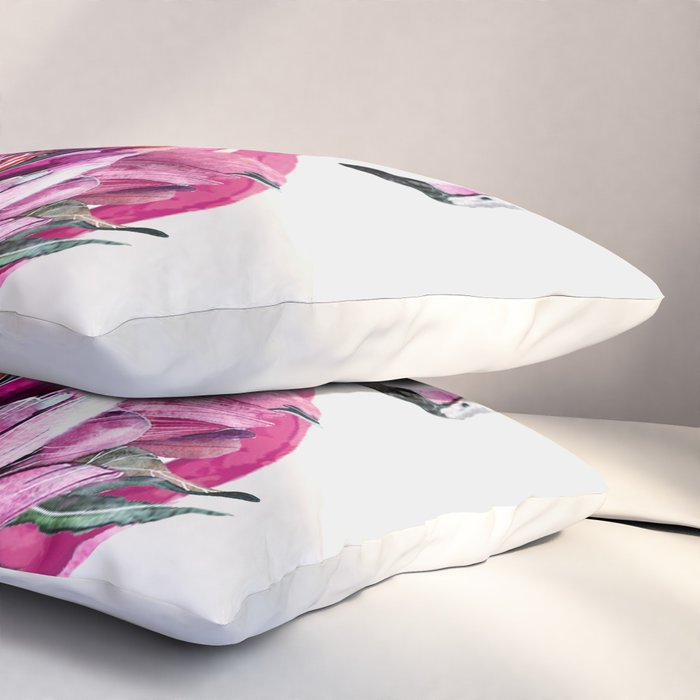 Flower Flamingo Pillow Sham Gallery Image 3