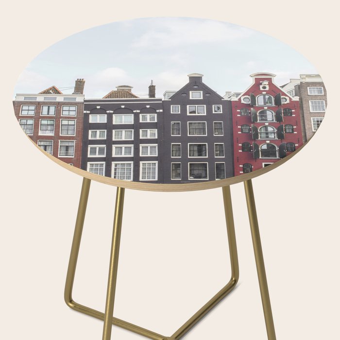 Typical Houses Of Amsterdam Picture | Dutch Urban City Architecture Art Print | Europe Travel Photography Side Table Gallery Image 2