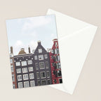 Typical Houses Of Amsterdam Picture | Dutch Urban City Architecture Art Print | Europe Travel Photography Stationery Card Gallery Image 2