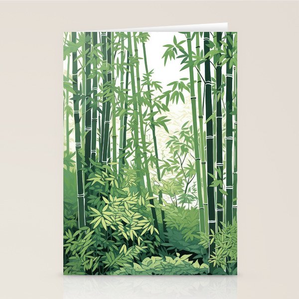Green Bamboo Forest   Stationery Card Gallery Image 2