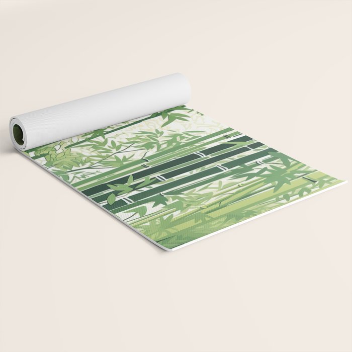Green Bamboo Forest   Yoga Mat Gallery Image 2