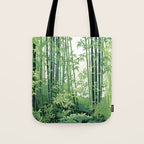 Green Bamboo Forest   Tote Bag Gallery Image 1