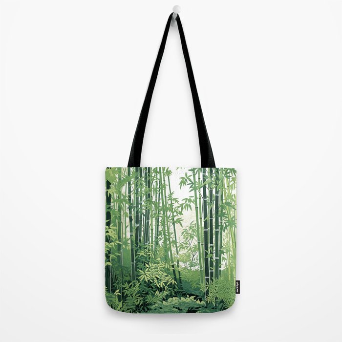 Green Bamboo Forest   Tote Bag Gallery Image 2