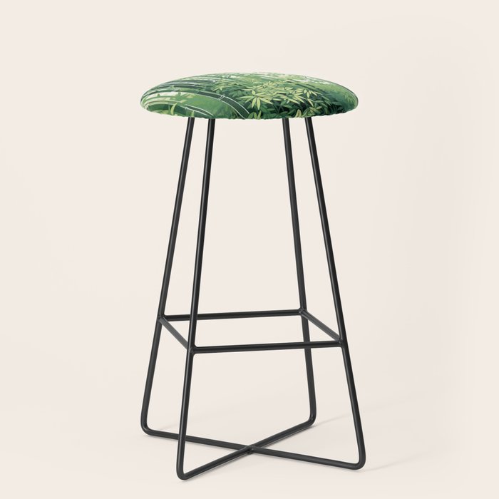 Green Bamboo Forest   Stool Gallery Image 1