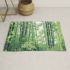 Green Bamboo Forest   Rug Gallery Image 1