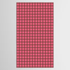 Gingham Check Eclectic Plaid Pattern in Brown and Pink Tablecloth Gallery Image 2