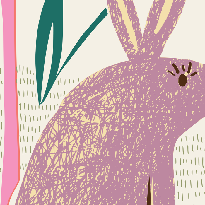 Block print bunny Coffee Mug Gallery Image 2