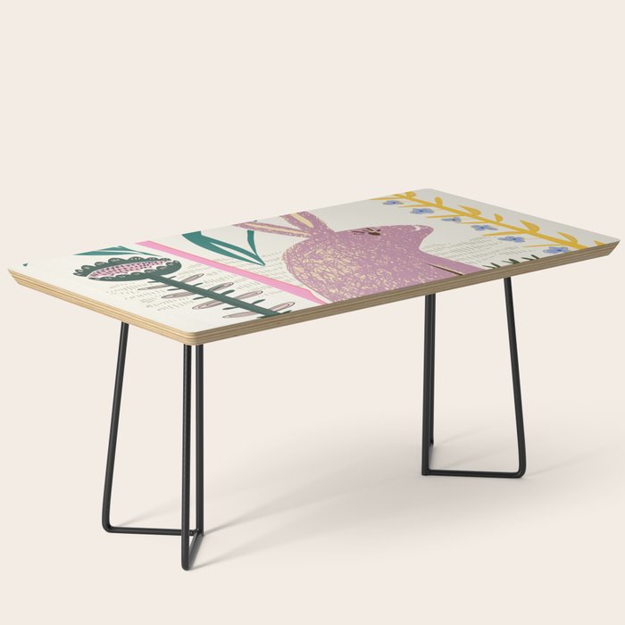 Block print bunny Coffee Table Gallery Image 1