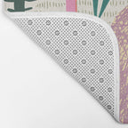 Block print bunny Bath Mat Gallery Image 2