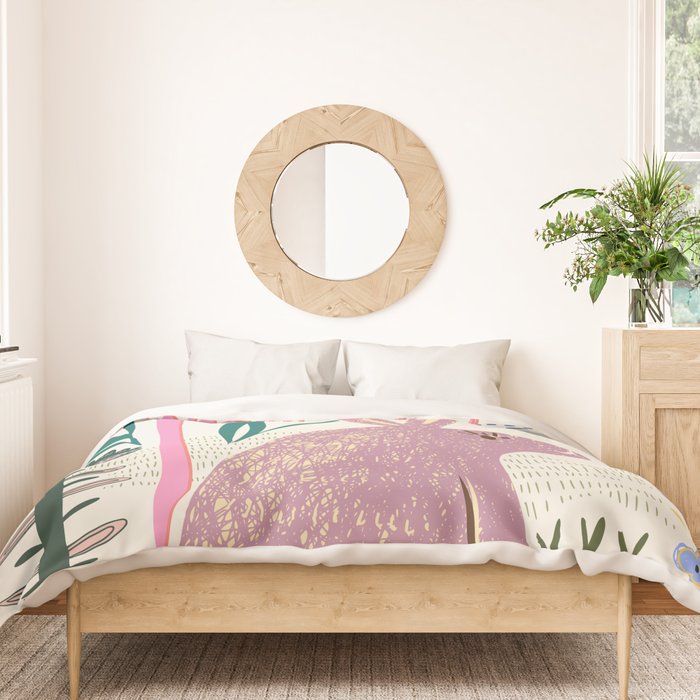 Block print bunny Duvet Cover Gallery Image 3
