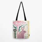 Block print bunny Tote Bag Gallery Image 2