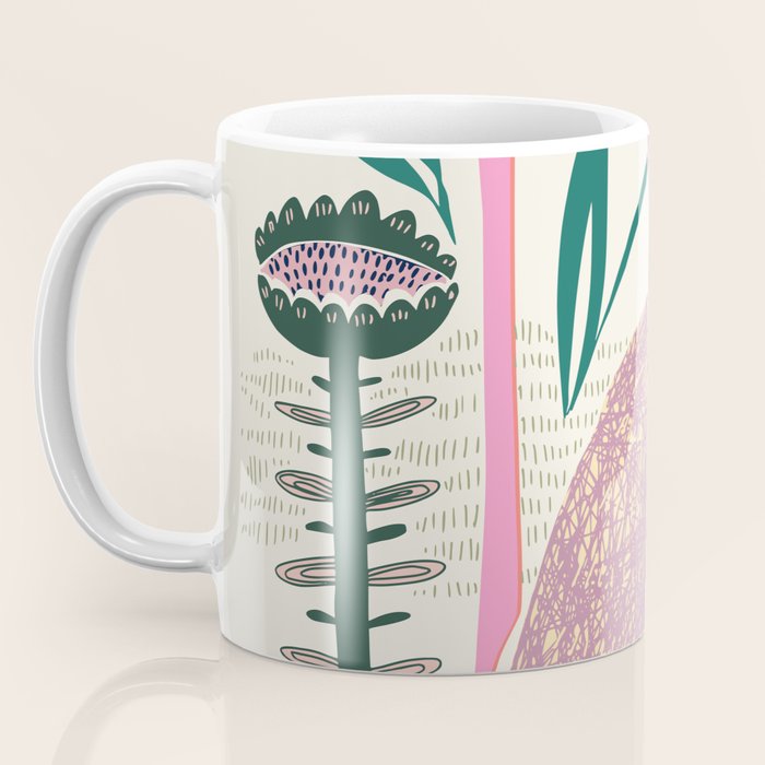 Block print bunny Coffee Mug Gallery Image 3