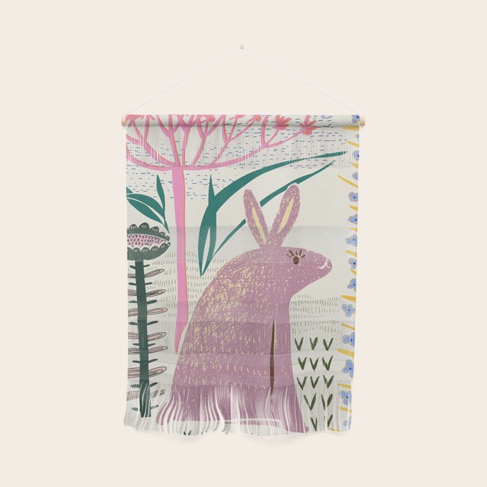 Block print bunny Wall Hanging Gallery Image 1