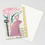 Block print bunny Stationery Card Gallery Image 2