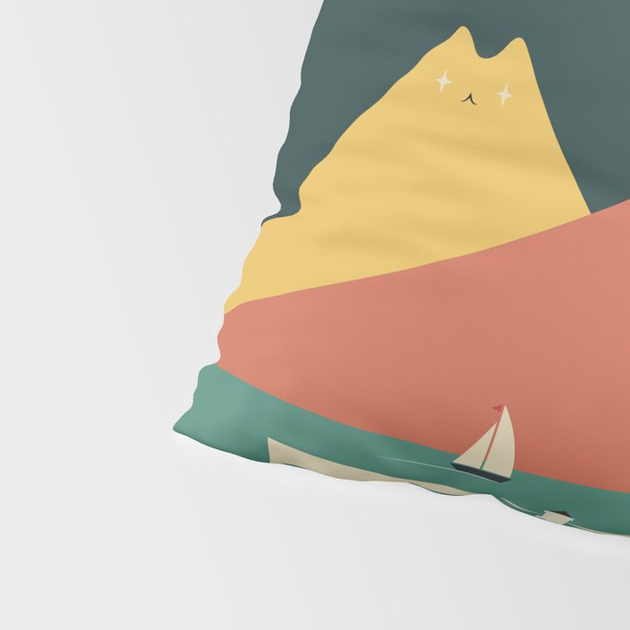 Cat Landscape 130 Pillow Sham Gallery Image 4