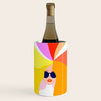 Girl Power - Rainbow Hair #girlpower Wine Chiller Gallery Image 1