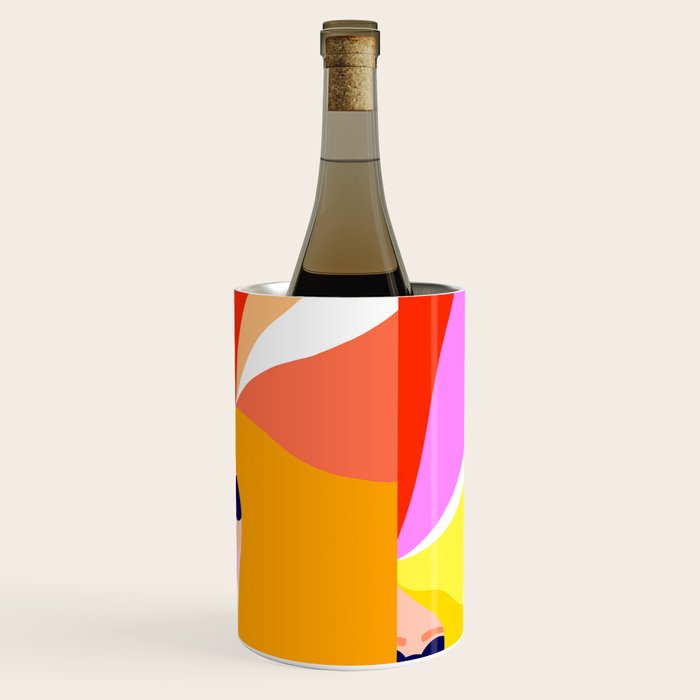 Girl Power - Rainbow Hair #girlpower Wine Chiller Gallery Image 3