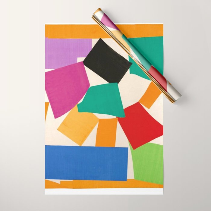 Henri Matisse - The Snail cut-out series portrait painting Wrapping Paper Gallery Image 1